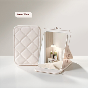 Goodgudi Xách Tay Có Thể Gập Lại Trắng Trang Điểm Gương Máy Tính Để Bàn 180 Độ Xoay Biểu Tượng Tùy Chỉnh Bán Buôn Cá Nhân Vẻ Đẹp Gương - Product Image 6