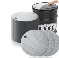 25 Stück Ölabsorbierende Pads für 55-Gallonen-Fässer 075 2 Bungs Reißfest Industrielle Verwendung SOMA Marke Thermisch Gebundenes Vlies