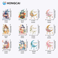 Hongcai Autocollant de motif de festival de lune d'impression de vinyle de transfert de chaleur écologique lavable pour des textiles pour des conceptions personnalisées