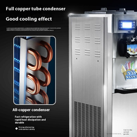 Machine Professionnelle Verticale à Glace Italienne Trois Parfums Prix Usine Haute Qualité