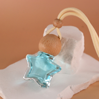 Diffuseur de parfum pour voiture avec logo personnalisé, flacon de 6 ml, 8 ml, 9 ml, 10 ml, flacon vide pour diffuseur de voiture suspendu, réutilisable, avec bouchon à vis