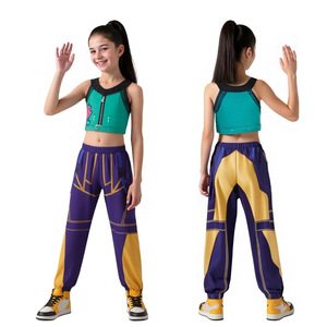 Costumes de groupe pour filles, tenues de scène pour enfants, costumes de cosplay pour spectacles, 8 à 13 ans, tissu en soie de lait - Product Image 3