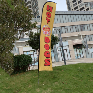 2.8M/3.4M/4M/4.5M/5M/5.5M涤纶羽毛旗商务广告个性化促销旗帜横幅户外徽标 - Product Image 3