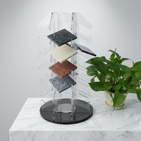 Présentoir rotatif en acrylique haute performance avec amortissement pour échantillons