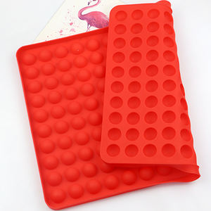 Moldes de silicona con forma de bola redonda para chocolate, alfombrilla de silicona con forma de cavidad, tamaño de 2cm, 1030, muestra gratis de fábrica, 140 - Product Image 2