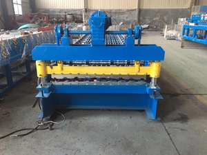 더블 레이어 롤 성형 기계 롤포머 금속 루핑 골판지 강판 벽 패널 타일 만들기 기계 - Product Image 2