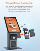 Appareil à écran tactile Terminal automatisé Machine interactive Système de commande numérique Paiement par menu Kiosque de service libre-service