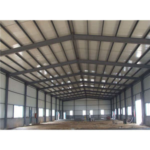 Estructura de Acero de Una o Varias Vías para Taller o Almacén con Grúa Aérea, Estructura de Acero de Alta Resistencia para Parque Industrial - Product Image 3