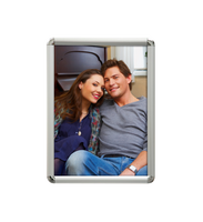 Vente chaude 32mm En Aluminium Affiche Cadre A0-A4 Coin Rond Cadres Photo Mur Monté Snap Cadre pour La Publicité