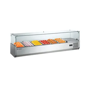 Belnor Stainless Tables Salad Prep Chiller Commercial Table Top Salad Bar