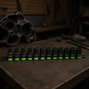 Fasano <b>Socket</b> <b>Set</b> 13 Pc Metric 6 Point <b>Deep</b> <b>Impact</b> <b>Sockets</b> For Automotive Repair - Product Image 3