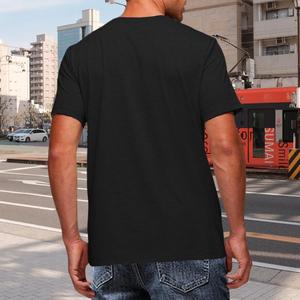 공장 제조 맞춤형 남성 티셔츠 여름 음료 패턴 티셔츠 열전사 인쇄 - Product Image 3