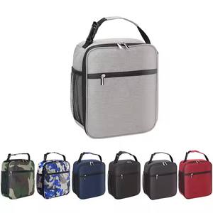 Small Simple School Office Travel Usage Lunch Box Waterproof <b>Picnic</b> Tote <b>Bag</b> Cooler Thermal Insulated Lunch <b>Bag</b> with Handle - Product Image 1