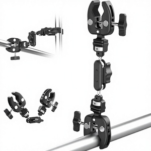 <span class=keywords><strong>NEEWER</strong></span> Double Super Clamp Support de Caméra Bras Magique Interface NATO Griffe Froide Trous de Fixation <span class=keywords><strong>1</strong></span>/4" ARRI pour Studio Photo et Vidéo - Product Image 1