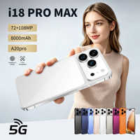 Nouveau Téléphone 2026 18 Pro Max Vente en Gros Original Débloqué Smartphone 5G 16+1 To RAM/ROM Écran OLED HD 7,3 pouces Double SIM