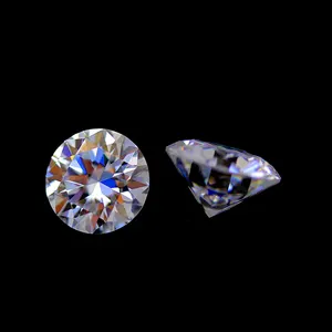 2.5CT White Clear Round Excellent Cut Loose Moissanite Diamond for Jewelry Making Any Sizes Shapes Gemstone Wholesale