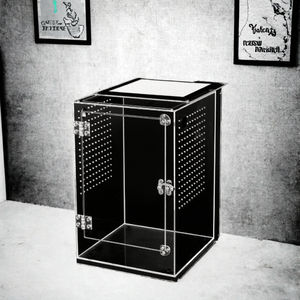 Önden Açılır Dayanıklı Habitat Akrilik Çevre Dostu Sürüngen Muhafazası 20x20x30cm Tepeli Gecko'lar/Gargoyle Gecko'lar/Ağaç Gecko'ları için - Product Image 3
