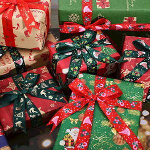 Bán Buôn Giáng Sinh Cross-Biên Giới Hot New Cuộn Giấy Gói Quà Tặng 5.1M Kích Thước Lớn Duy Nhất Bên Thủ Công Giấy Thiết Kế Mới - Product Image 4