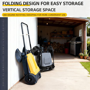 حالة جديدة دليل المشي وراء الصقل الكلمة الغسيل اليد دفع مكنسة قابلة للطي للمستودع - Product Image 4