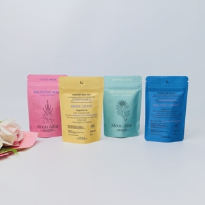 Sac en papier kraft personnalisé avec logo imprimé, pour chips, boules de chocolat, épices, petit emballage alimentaire imperméable de qualité alimentaire - Product Image 3