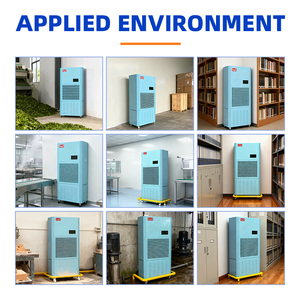 Déshumidificateur industriel Lingde 290L/D 380V, sécheur d'air commercial robuste avec <span class=keywords><strong>chauffage</strong></span> pour entrepôt, serre, salle de culture, certifié CE - Product Image 3