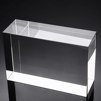 Manufacturer Wholesale K9 Blank Crystal Blocks Laser Engrave 3D Family Photo Frame With LED Base for XTool UV Machine