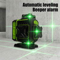 Niveau laser LUBIAO 4D vert 16 lignes, réglage précis de la luminosité, niveau laser pour la construction