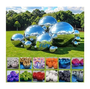 Globe miroir argenté gonflable, <span class=keywords><strong>ballon</strong></span> imperméable, pompe électrique, grande sphère brillante réfléchissante pour la décoration de Noël, de discothèques et de fêtes - Product Image 5