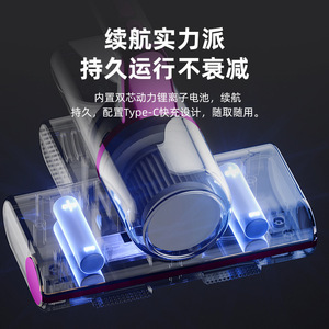 Home Mite Remover With Uv Light Wireless Usb Powered Portable Bed Cleaner Strong Suction Dust Box 0 10cm - Product Image 2