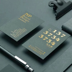 Chất lượng cao vàng sang trọng lá cạnh in màu giấy <span class=keywords><strong>Cmyk</strong></span> tùy chỉnh in offset dập nóng thẻ kinh doanh - Product Image 2