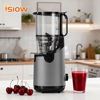 Extracteur de jus à froid à pression inversée SJ-016 électrique DC 5,12 pouces à grande ouverture pour fruits et légumes, facile à nettoyer, capacité 2L, rendu de jus élevé