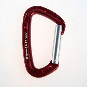 Mosquetón de Aleación Tipo D 24KN con Cierre de Seguridad para Escalada - Product Image 1