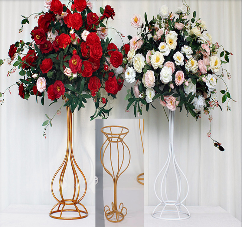 Nordic Ins Wrought Iron Vase Simple Transparent Hydroponic Fdecoration Flower Stand Metal Vases