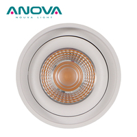 Spots de Plafond LED Intérieurs avec Lentille en Aluminium, 9 Watts, Angle Réglable, Downlight LED Monté en Surface
