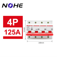 Interruptor Automático Delixi DZ47S 1P 2P 3P 4P 230V 400V Tipo C 100A 20A 25A 32A 40A 50A 63A 125A MCB Miniatura