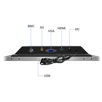 Monitor LCD Industrial de 8 Pulgadas 4:3 con Pantalla Táctil Capacitiva USB/DVI, Marco de Aluminio, Nuevo, Compatible con Realidad Virtual