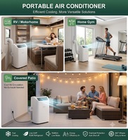 Climatiseur Portable Auto-évaporatif 12000 BTU Sans Goutteur, Climatiseur Mobile avec Fonctions Ventilateur et Déshumidificateur