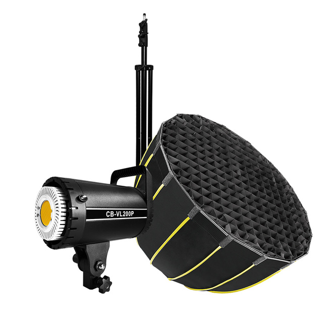 Hot sale 90CM Quick Release Parabolic Deep Softbox for Bowens Mount Round Metal Studio Flash Light Honeycomb Grid with stand