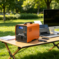 Estación de Energía Portátil de Alta Calidad para Exteriores, Panel Solar, Batería de Alto Voltaje y Convertidor USB-C, Cargador con Interruptor USB