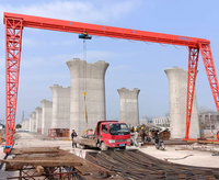 Grue portique monopoutre portable pour extérieur avec moteur, capacité 70 tonnes, télécommande
