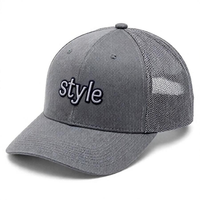 Casquette de baseball classique en maille respirante pour la vente en gros, casquette trucker en mousse à 6 panneaux avec logo brodé 3D personnalisé