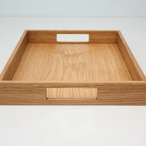 Juego de 3 bandejas rectangulares de madera hechas a mano, pintadas, ecológicas, multiusos, para té, café, desayuno, comida, decorativas - Product Image 1