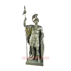 Outdoor Luxury Garden Street Landscape Design metal art Sculpture Ancient Rome Bronze soldiers Statue