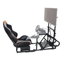 Simulateur de course automobile JBR1012F, style voiture de sport, siège en fibre de verre, station de jeu