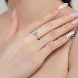 Dylam Dainty Charm Sterling Silver Rhodium Plated Marquise Square 8A Crushed <b>Iced</b> Out Cut Cubic Zirconia Women Dress up <b>Rings</b> - Product Image 5