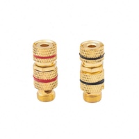 Prise banane Terminal Audio borne de liaison femelle 2mm 4mm plaqué or fiche banane connecteur de prise Jack