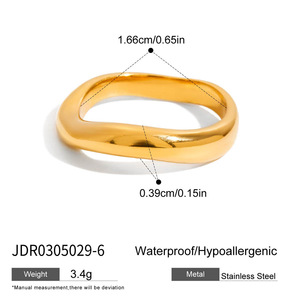 18K PVD mạ vàng thanh lịch duyên dáng Vòng Đeo Tay Thép không gỉ độ sáng cao ngọc trai hình dạng hình học dễ thương phong cách cho ngày kỷ niệm - Product Image 5