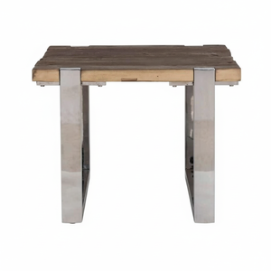 Mesa de centro de madera de olmo recuperada de estilo Retro Industrial, función plegable para uso de muebles de sala de estar en el hogar - Product Image 1