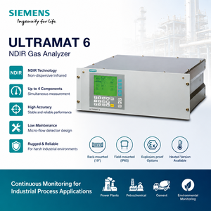 เครื่องวิเคราะห์ก๊าซอินฟราเรด ULTRAMAT 6 NDIR ความแม่นยำสูง ผลิตจากสแตนเลส สำหรับการตรวจสอบกระบวนการอย่างต่อเนื่อง ULTRAMAT 6 NDIR แบบไม่กระจายตัว - Product Image 3