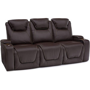 Accueil Salle de cinéma VIP Cinéma Theating Canapé inclinable dans les meubles de salon en cuir de vache véritable couleur noire - Product Image 3